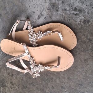 Elegant Crystal Embellished Sandals